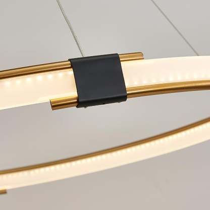 Gold Round Ring Chandelier-Sylvia Space