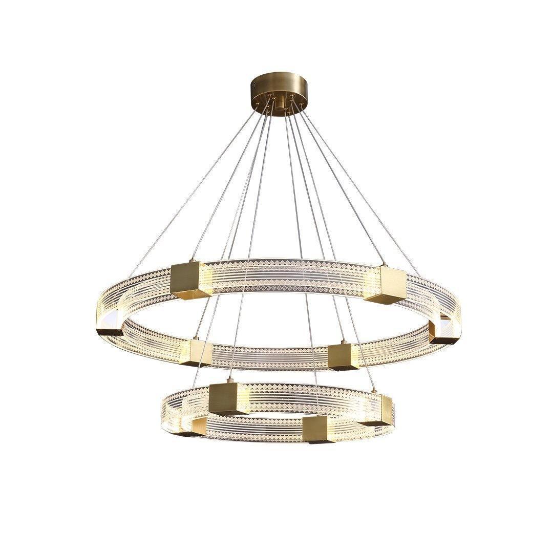 Parallel Ring LED Chandelier ∅ 25.6″-Sylvia Space