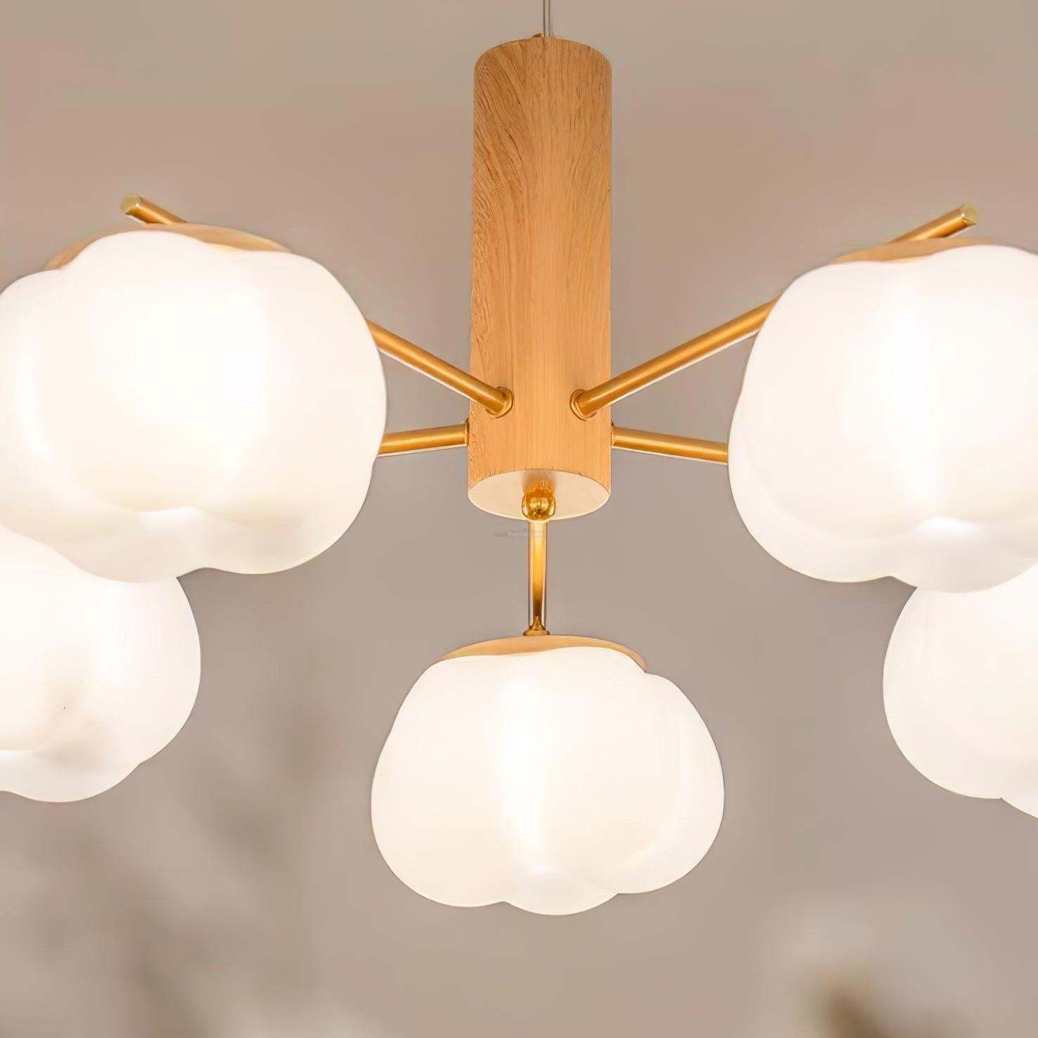 Cotton Balls Round/Linear Chandelier-Sylvia Space