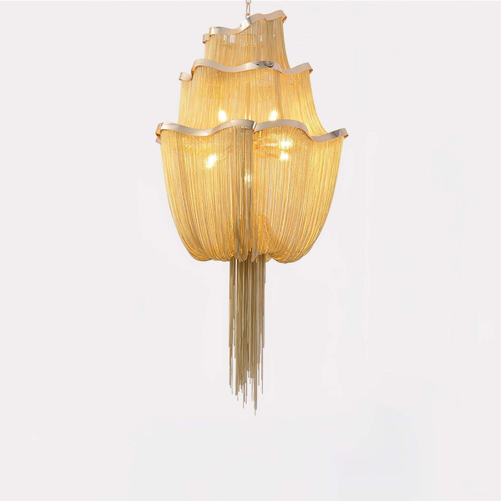 Shimmering Chandelier with Chains-Sylvia Space