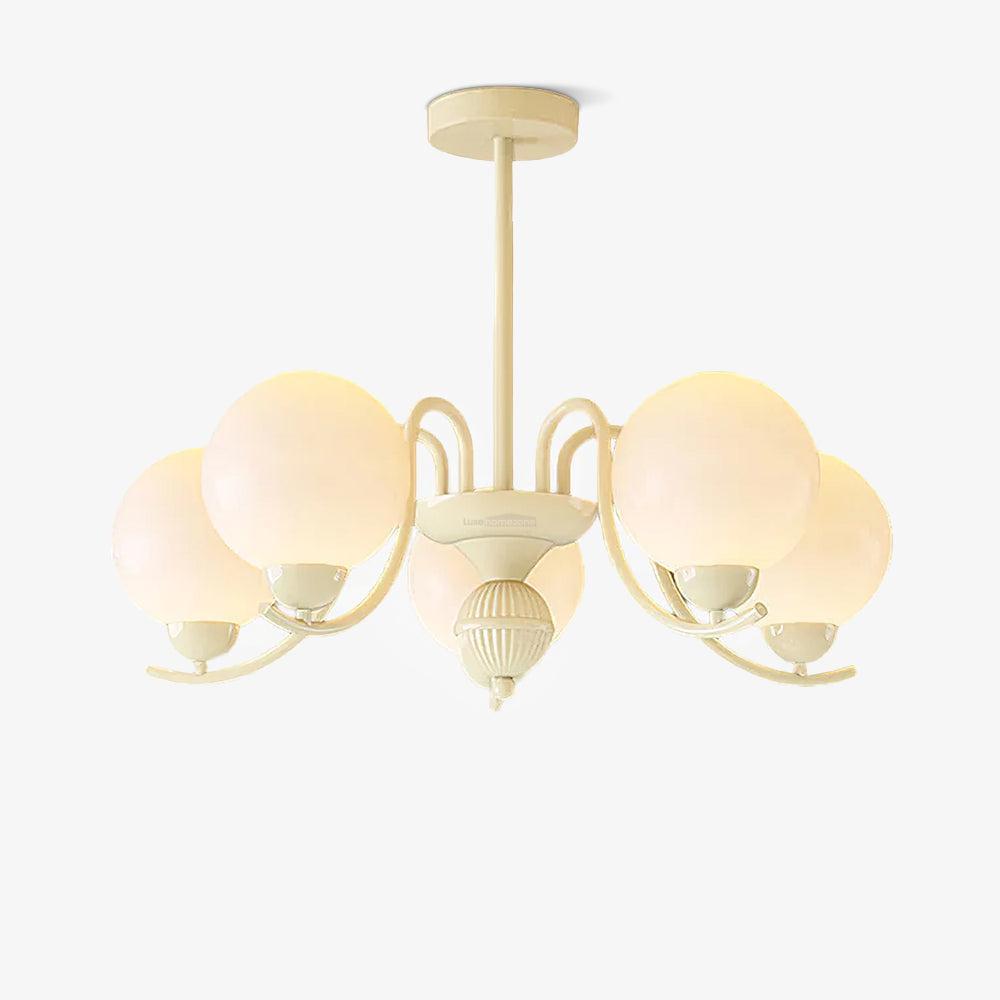 Vanilla Ball Chandelier with 3/5/6/8 heads-Sylvia Space