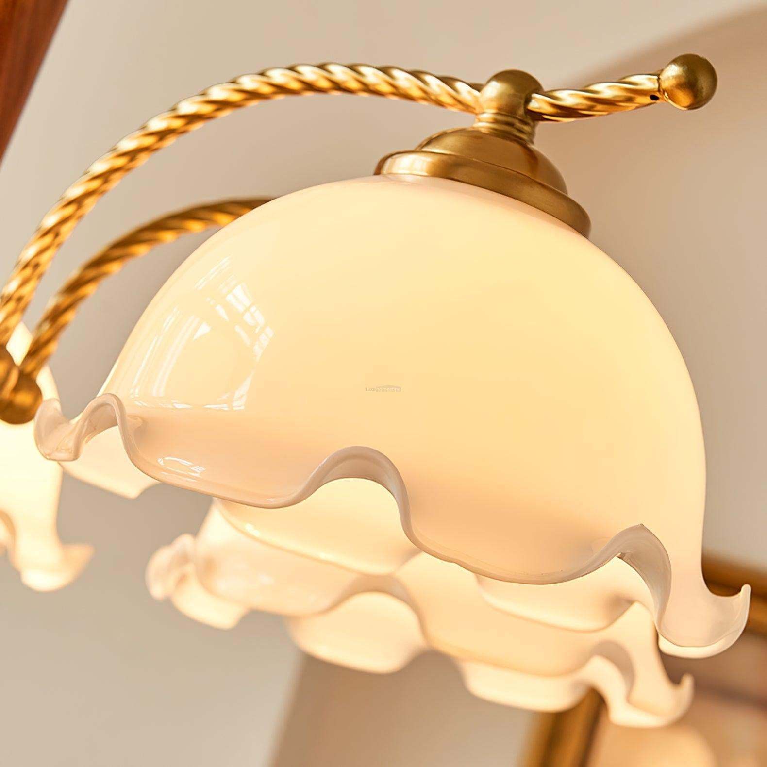 Milky Flower Chandelier ∅ 27.6″-Sylvia Space