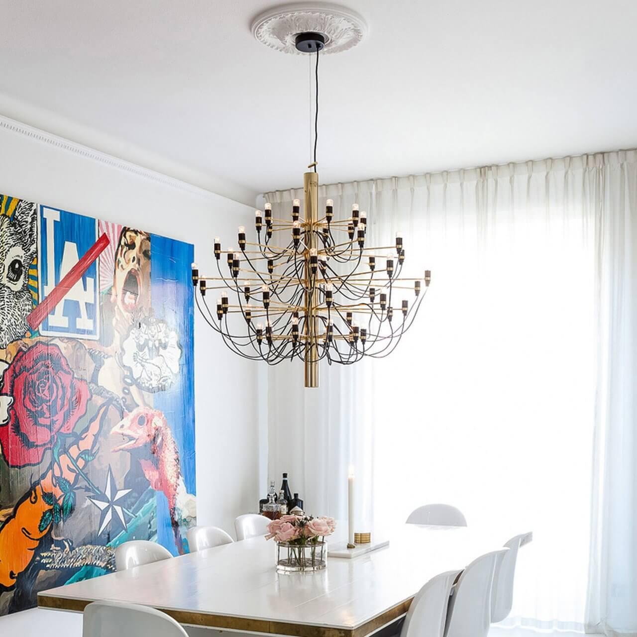 2097 Suspension Lamp with 18/30/50/75 heads-Sylvia Space