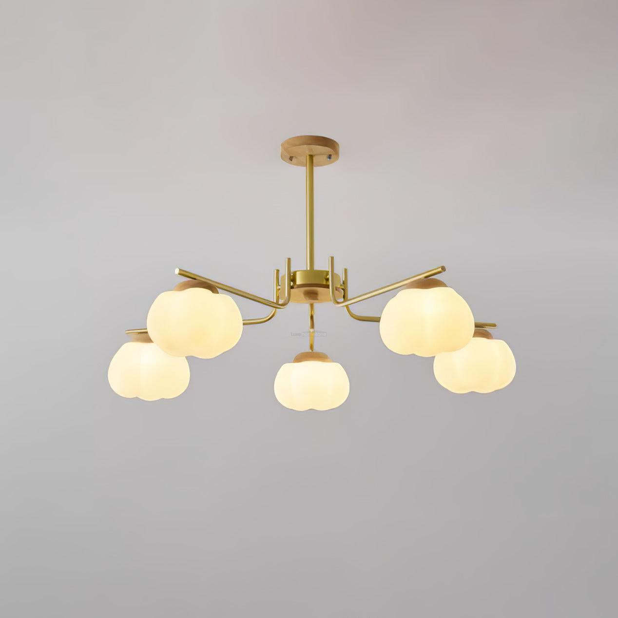 Plastic Cotton Balls Chandelier with 5/8 heads-Sylvia Space