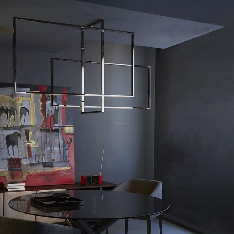 Mondrian Glass Ceiling Light L 47.2″-Sylvia Space