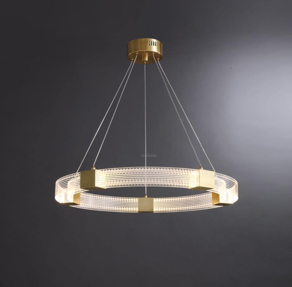 Parallel Ring LED Chandelier ∅ 25.6″-Sylvia Space