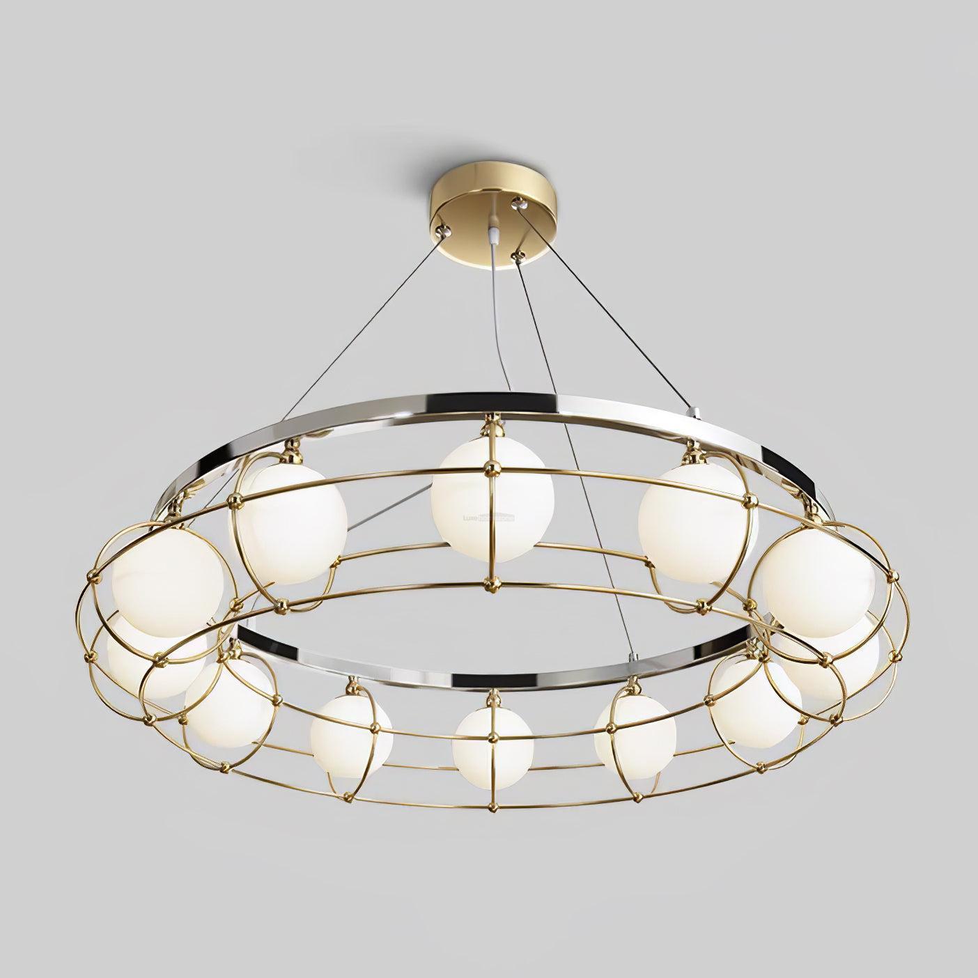 Maytoni Round/Linear Chandelier-Sylvia Space