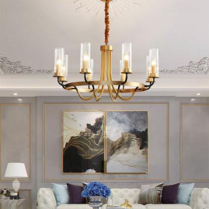 Kearney Chandelier Φ 27.2″-Sylvia Space