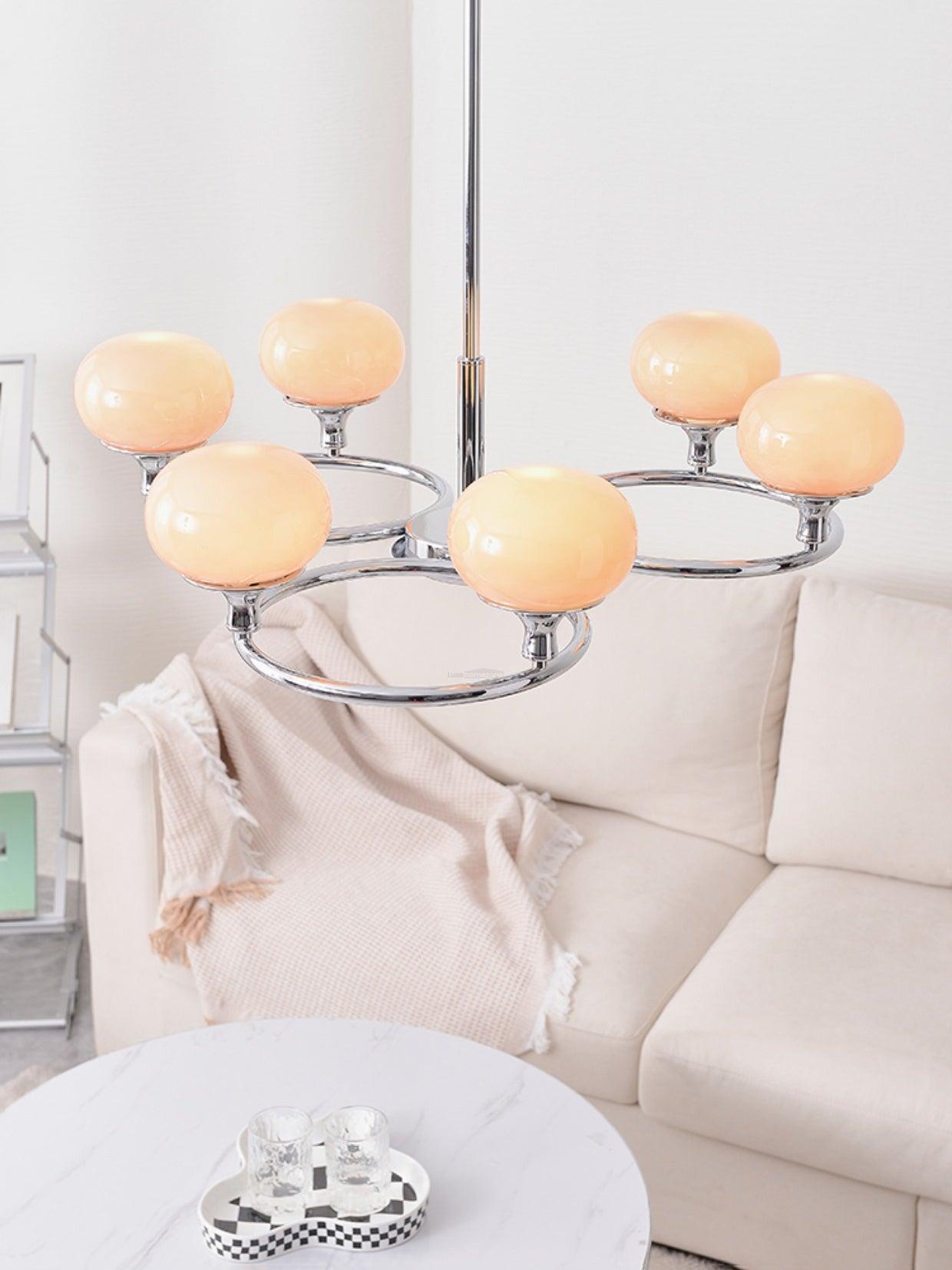 Ingersoll Round Chandelier  ∅ 31.5″-Sylvia Space