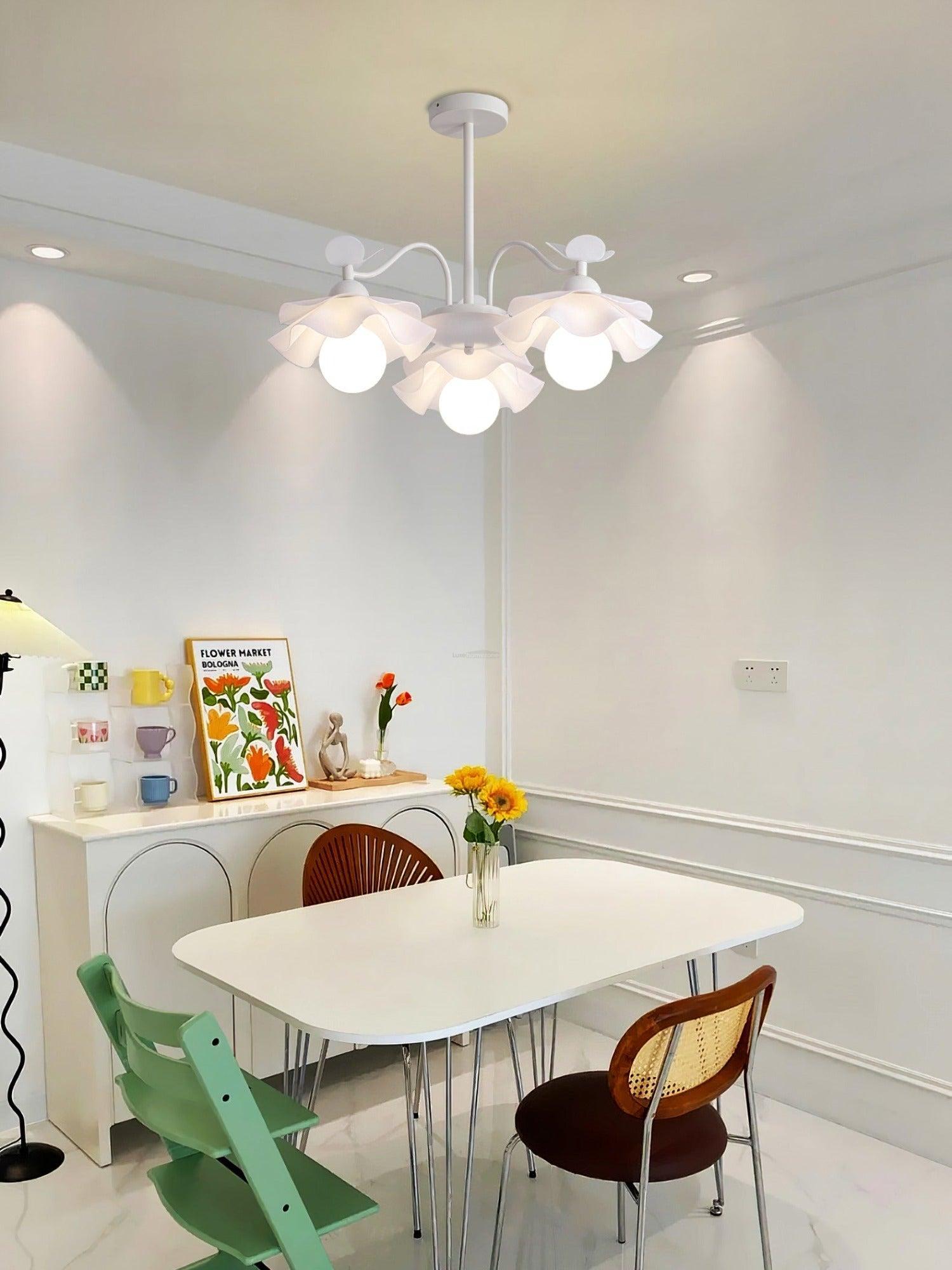 Murano Acrylic Chandelier with 3/5/8 heads-Sylvia Space