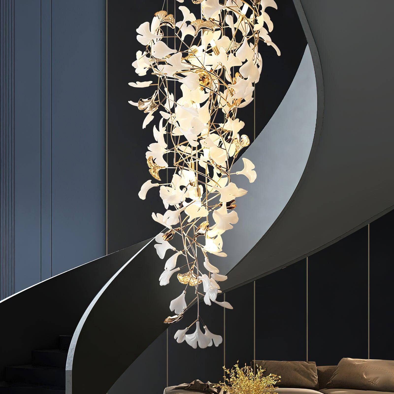 Gingko chandelier with Long Branch-Sylvia Space