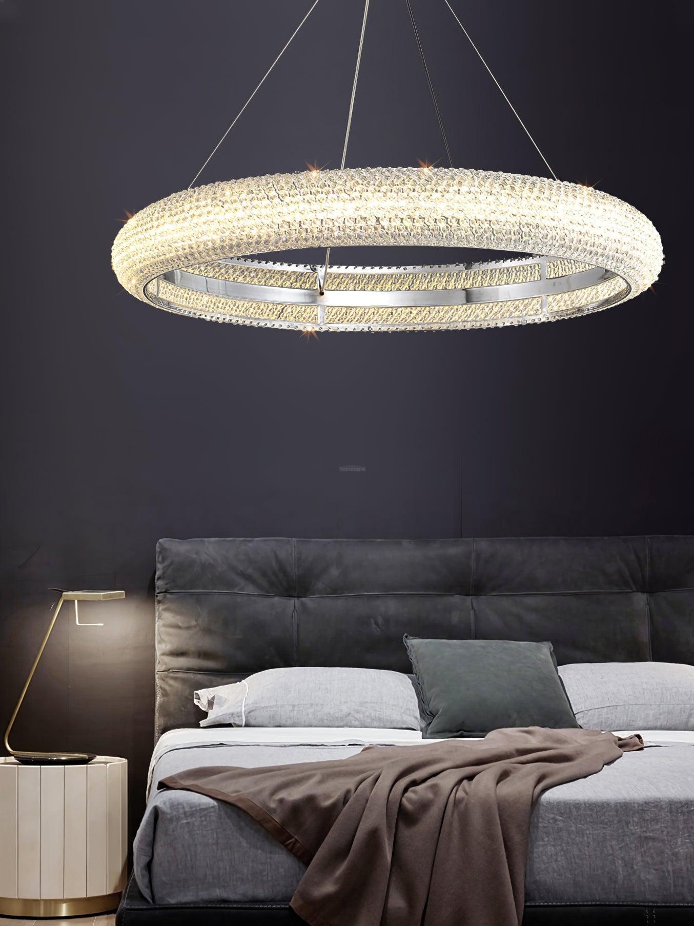 Asscher Ring Chandelier ∅ 17.7″-Sylvia Space