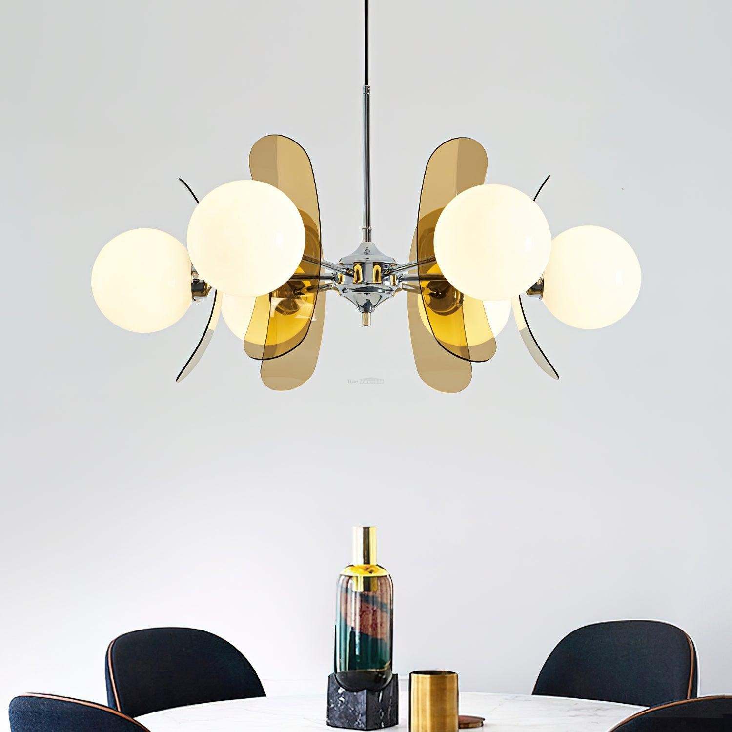 Phosphorescent Chandelier with3/5/6/8 heads-Sylvia Space