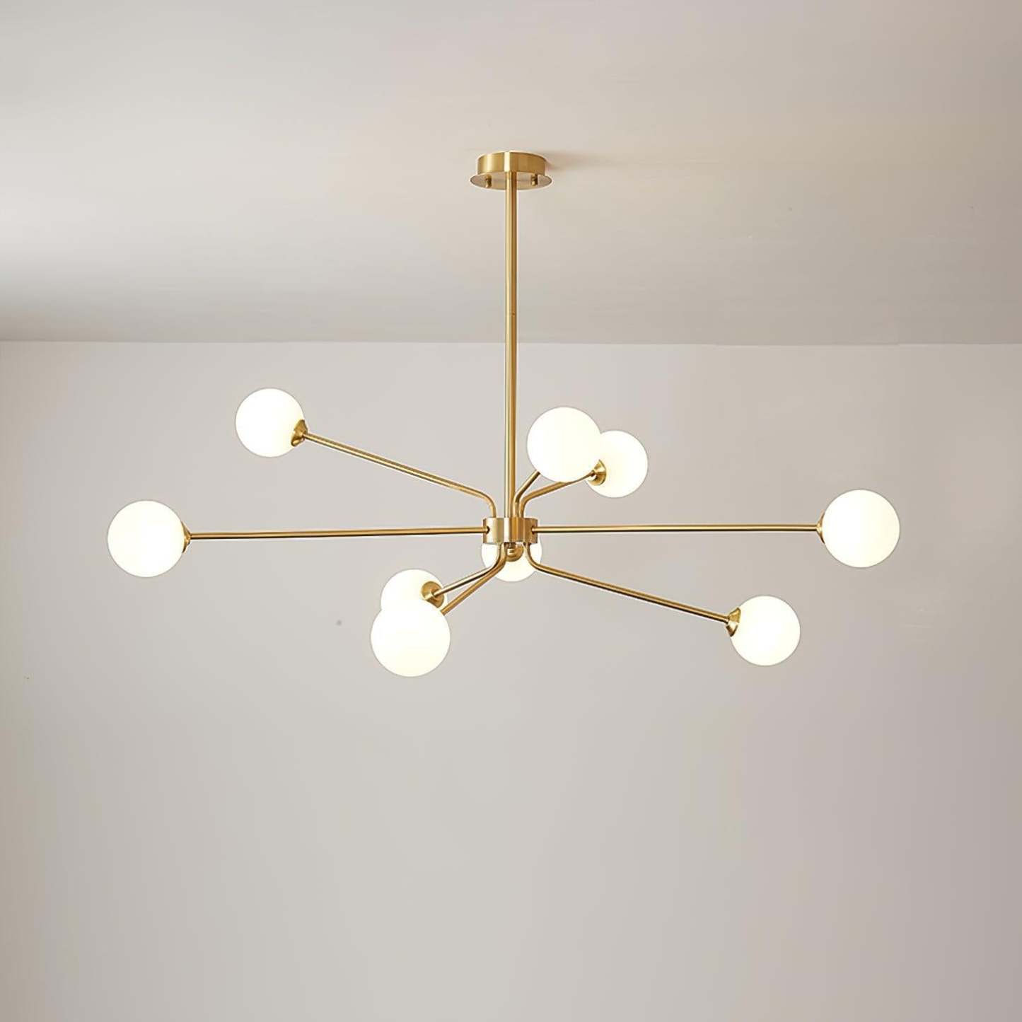 Solaire Arm Chandelier with 6/9/12 heads-Sylvia Space