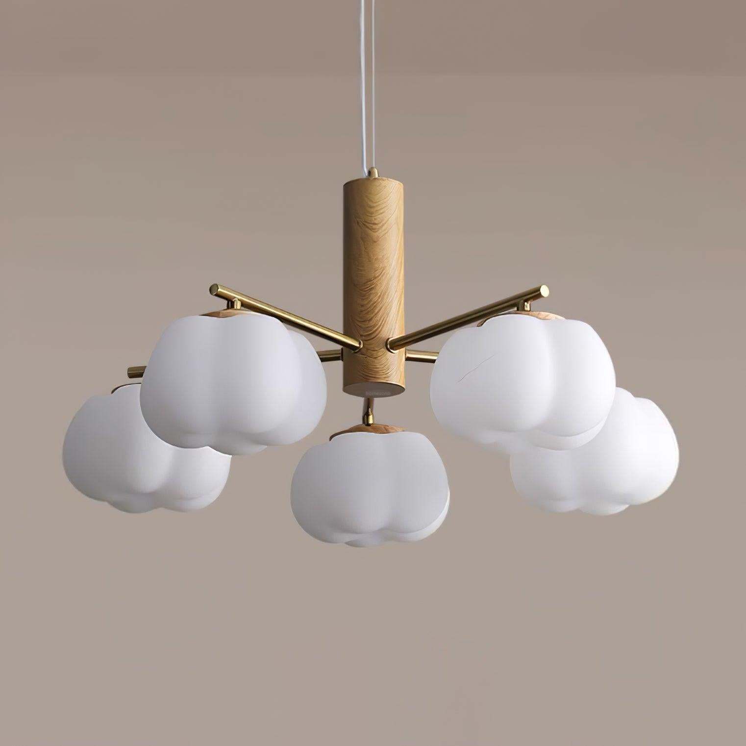 Cotton Balls Round/Linear Chandelier-Sylvia Space