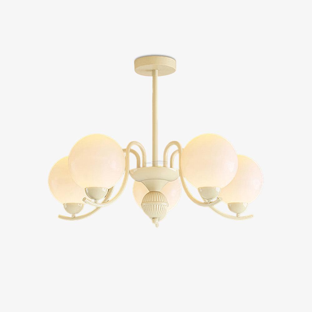 Vanilla Ball Chandelier with 3/5/6/8 heads-Sylvia Space