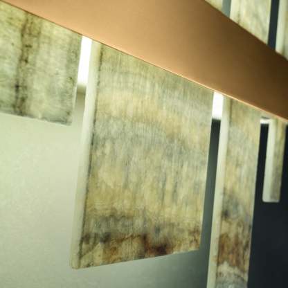 Honicé Onyx Straight Modern Brass Chandeliers [4 Sizes] - Masiero-Sylvia Space
