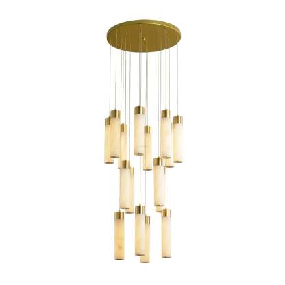 Celestial Alabaster Cascade Chandelier with 5/7/9/12/16/18/24/32 heads-Sylvia Space