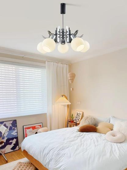 Geometrical Chrome Chandelier-Sylvia Space