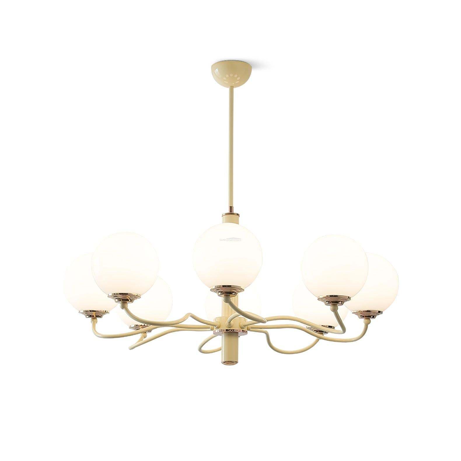 Radiant Globe Chandelier with 3/6/8 heads-Sylvia Space