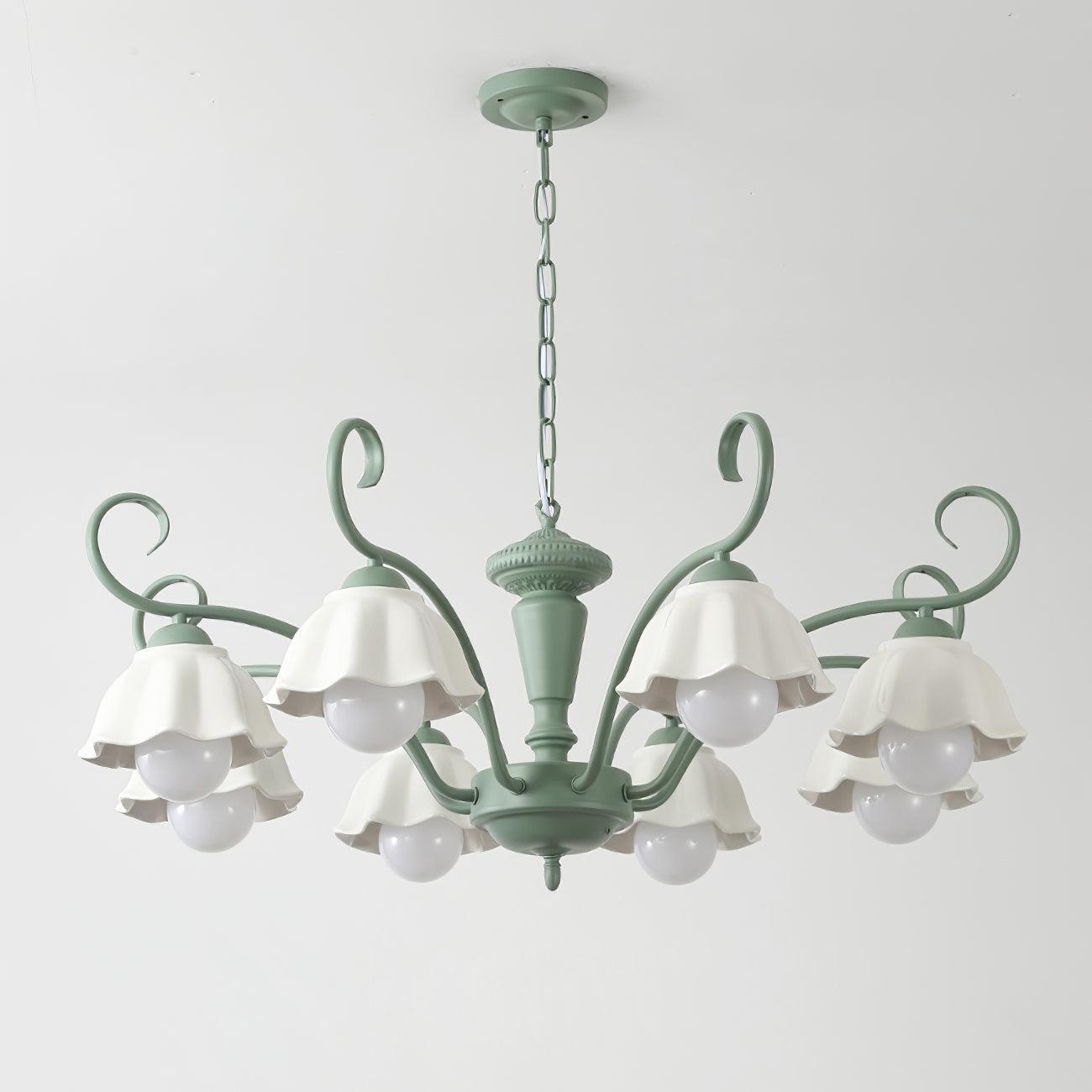 Savoy Flower Chandelier with 3/6/8 heads-Sylvia Space