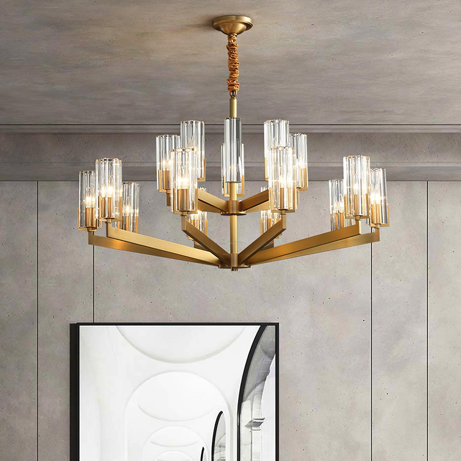 Kayla Brass Chandelier with 6/8/10/15 heads