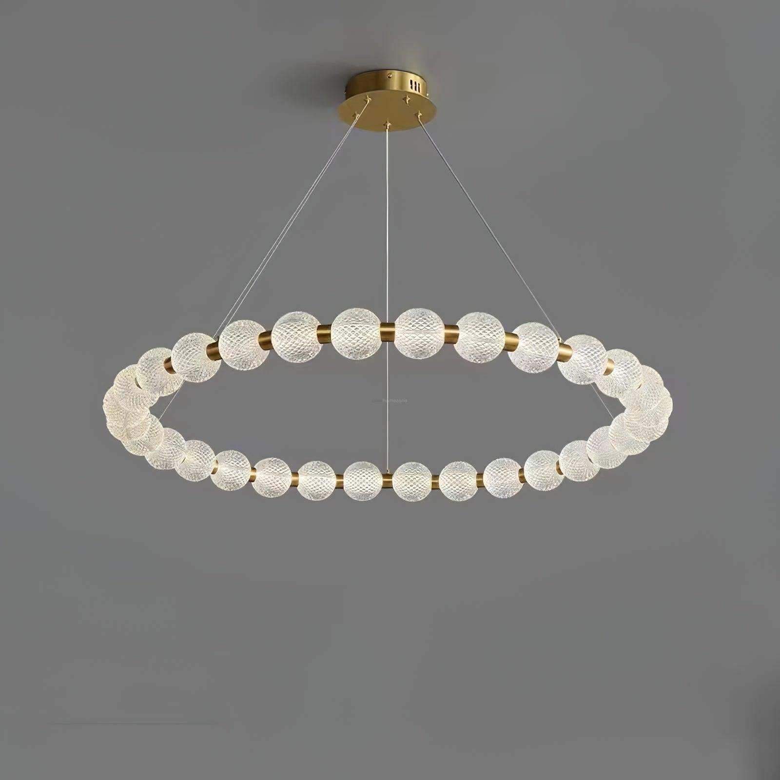 Pearl Ring Chandelier-Sylvia Space