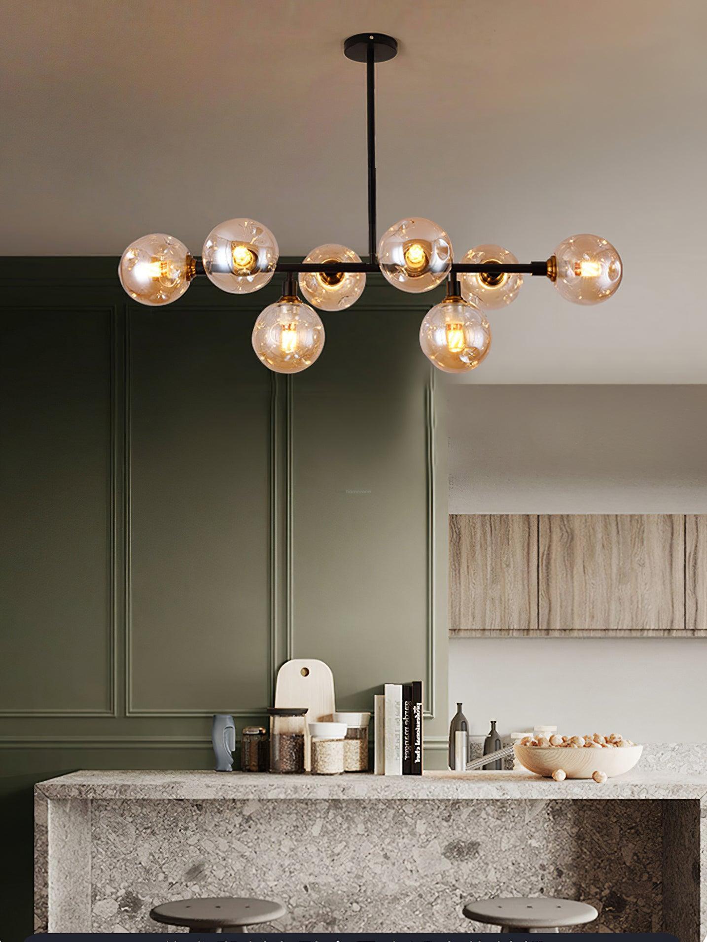 Primas Glass Linear Chandelier-Sylvia Space