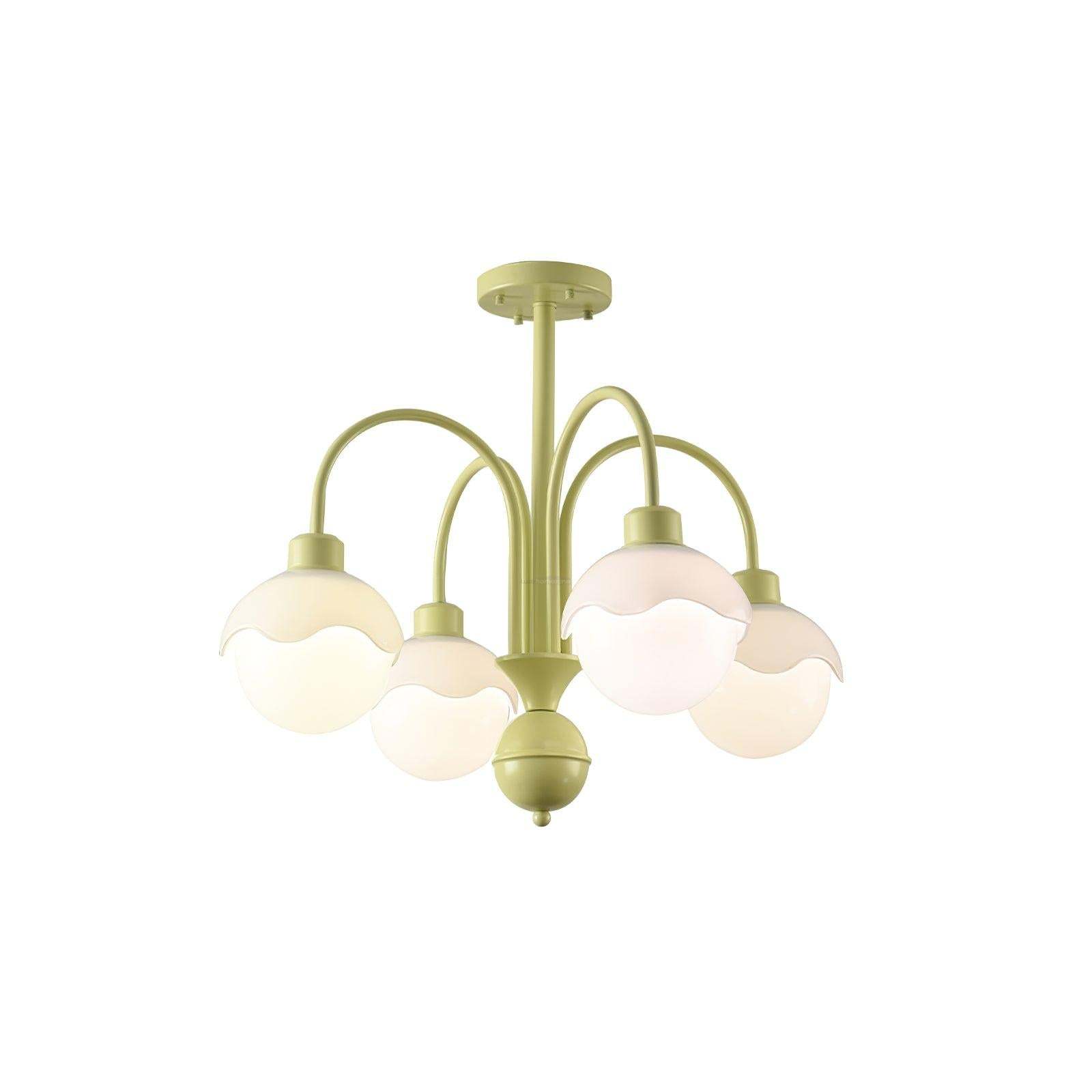 Creamy Lychee Matcha Chandelier with 4/6 heads-Sylvia Space