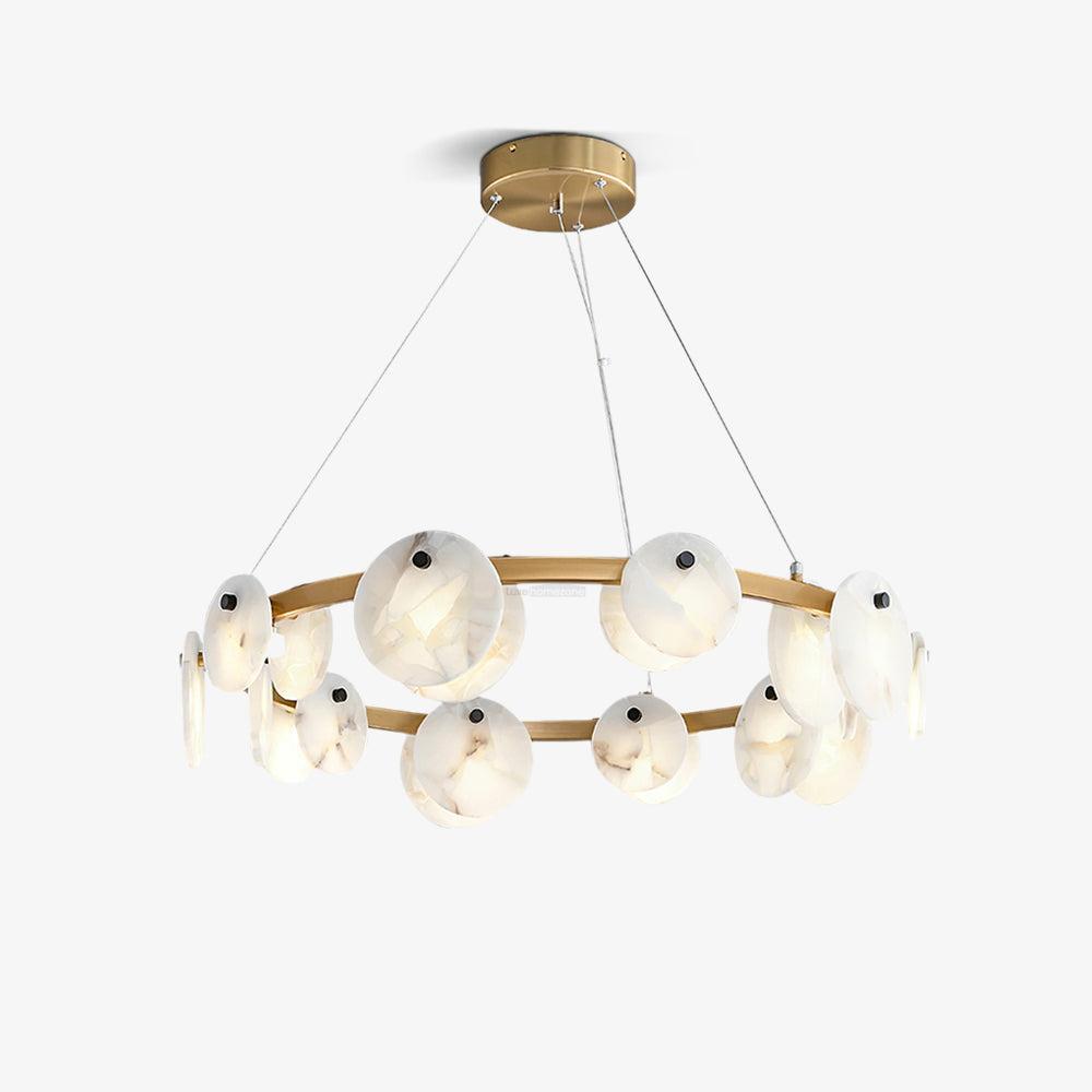 Trinidad Alabaster Chandelier with 8/10 heads-Sylvia Space