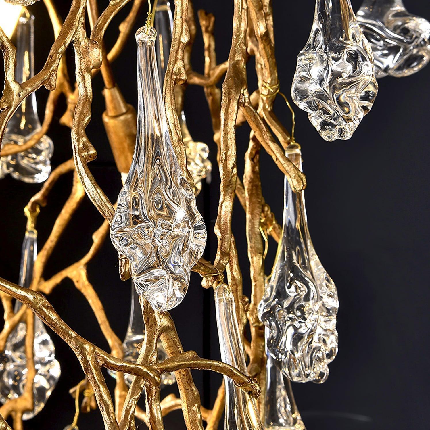 Tree Branch Staircase Chandelier ∅ 59″-Sylvia Space