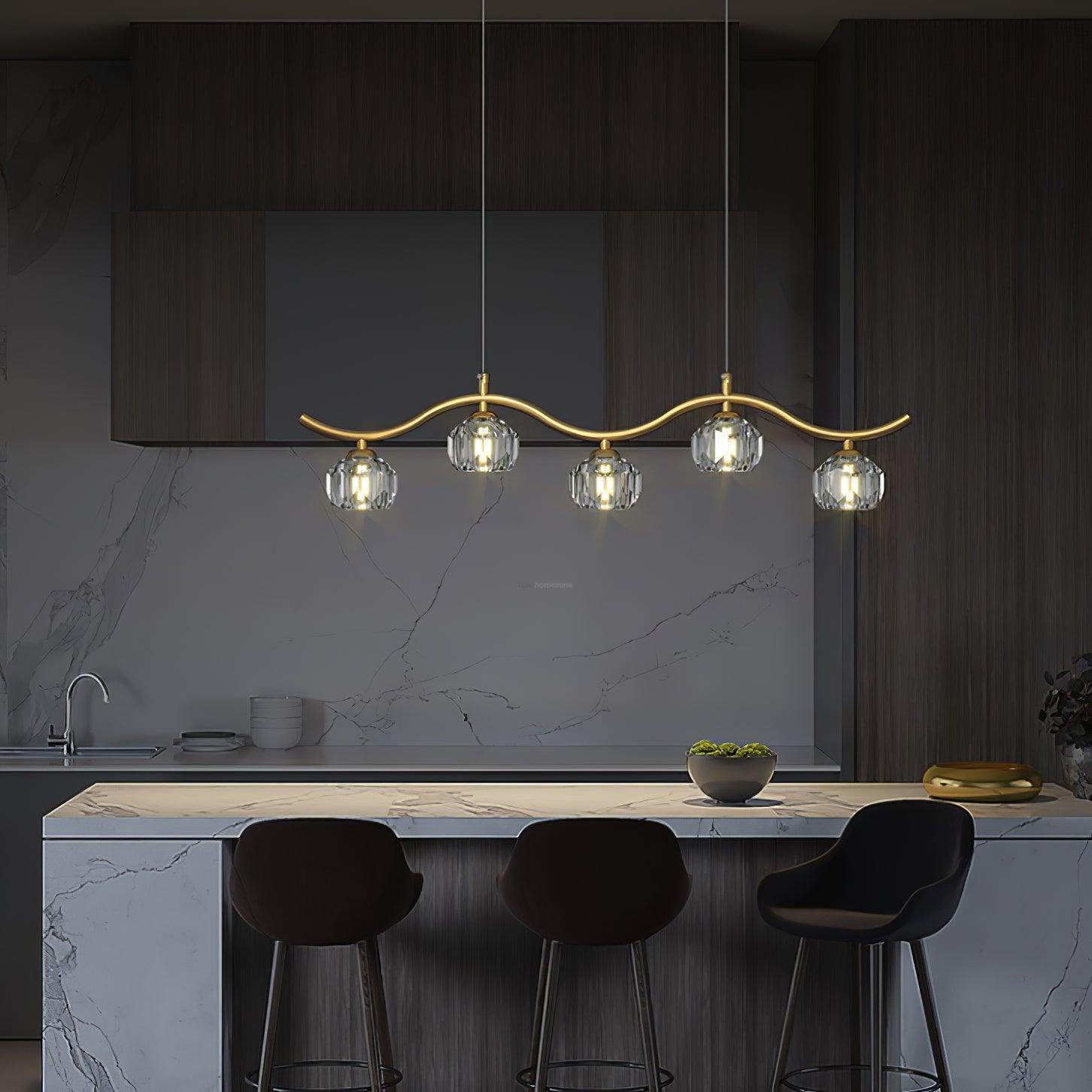 Eara Crystal Chandelier with 3/5/7 heads-Sylvia Space