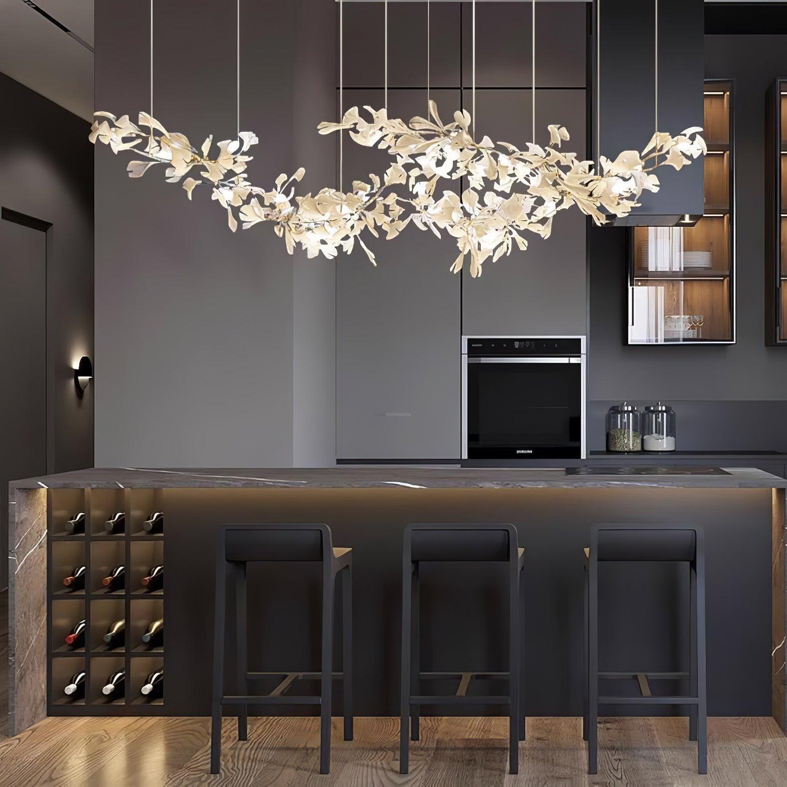 Gingko Chandelier with Double Layer Combination-Sylvia Space