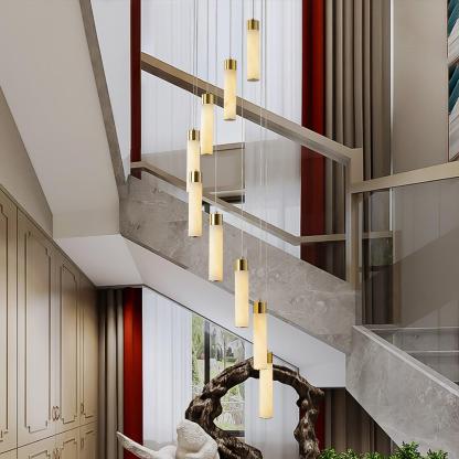 Celestial Alabaster Cascade Chandelier with 5/7/9/12/16/18/24/32 heads-Sylvia Space