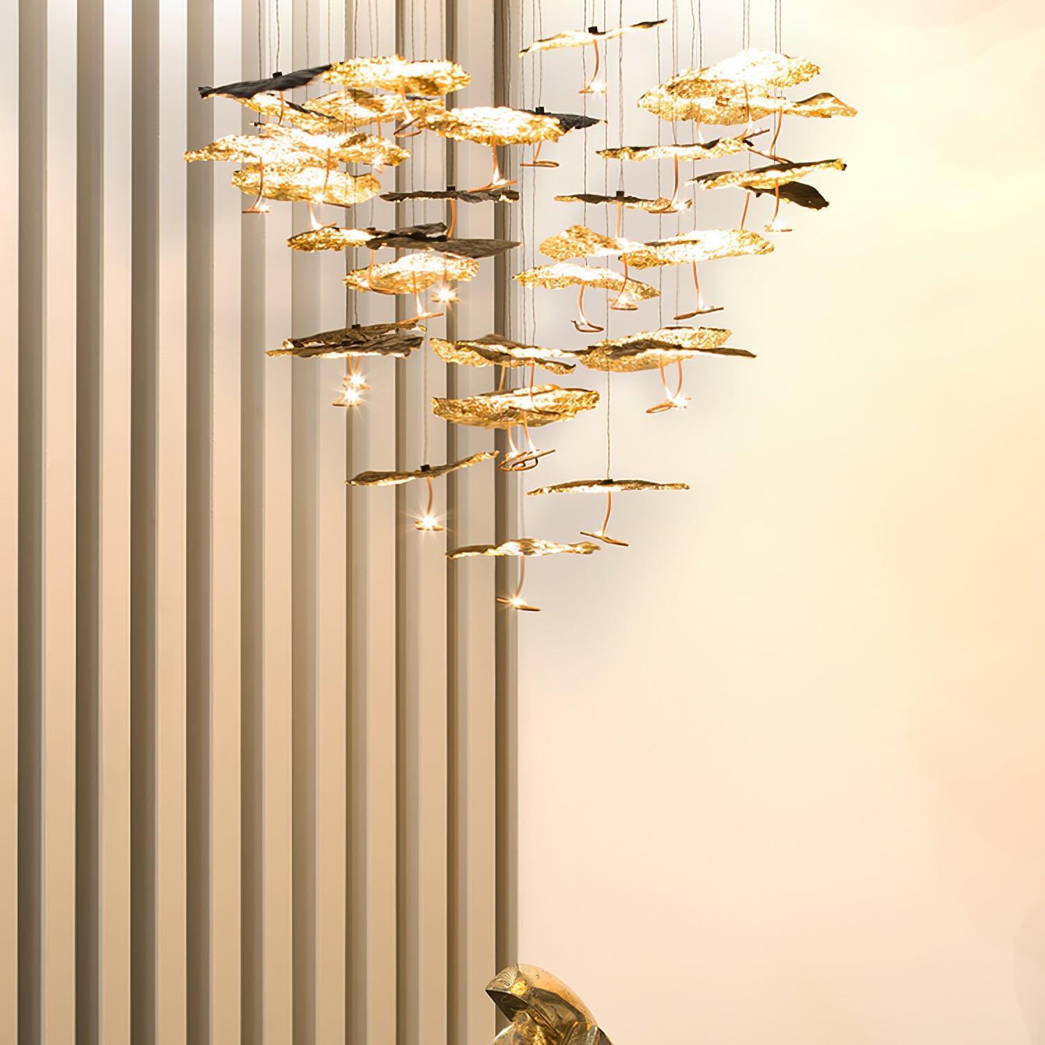 Brass Aviary Constellation Chandelier with 1/3/6/10/17/22 heads-Sylvia Space