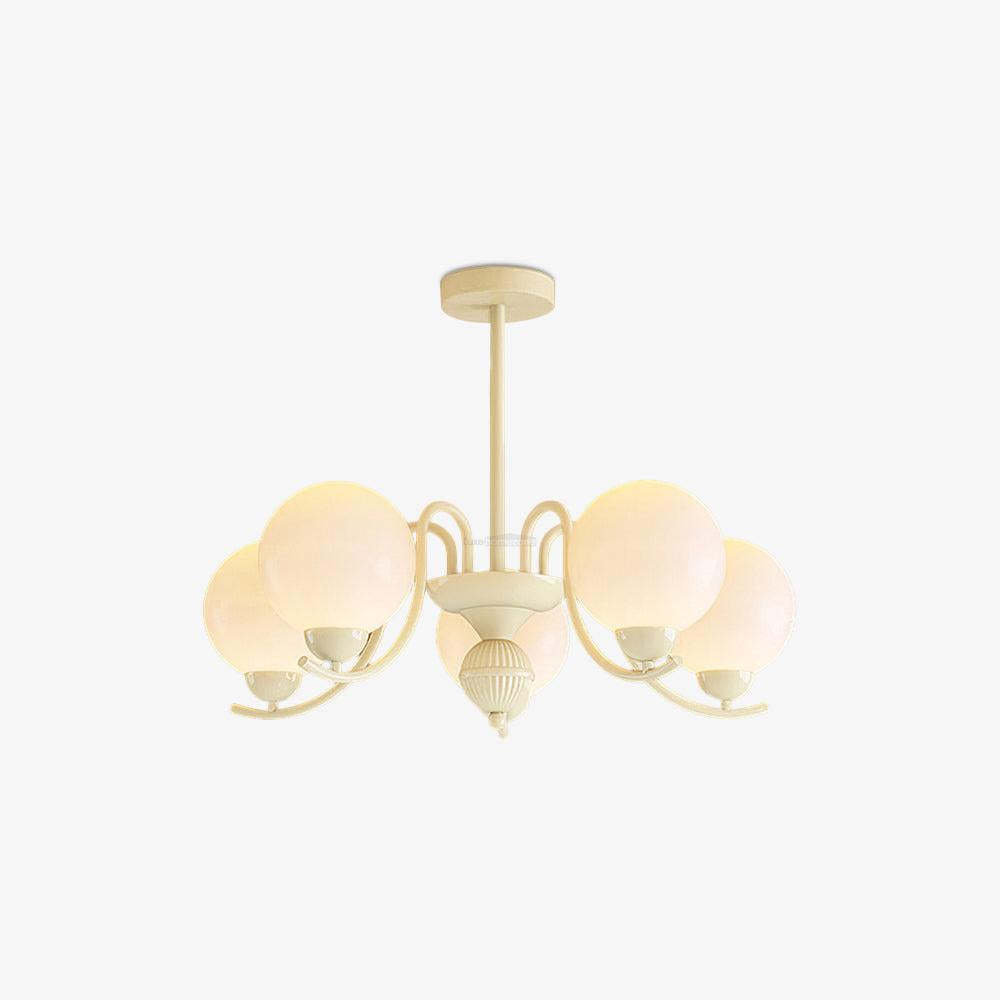 Vanilla Ball Chandelier with 3/5/6/8 heads-Sylvia Space