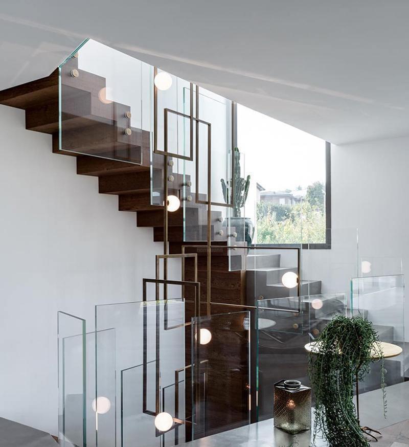 Mondrian Glass Ceiling Light L 47.2″-Sylvia Space