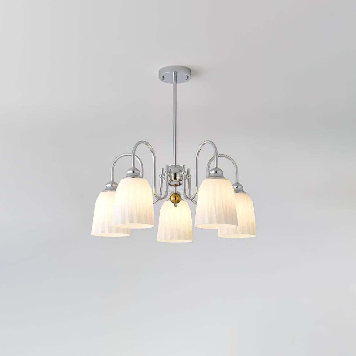 Bauhaus Pleated Chandelier with 3/5/6/8 heads-Sylvia Space