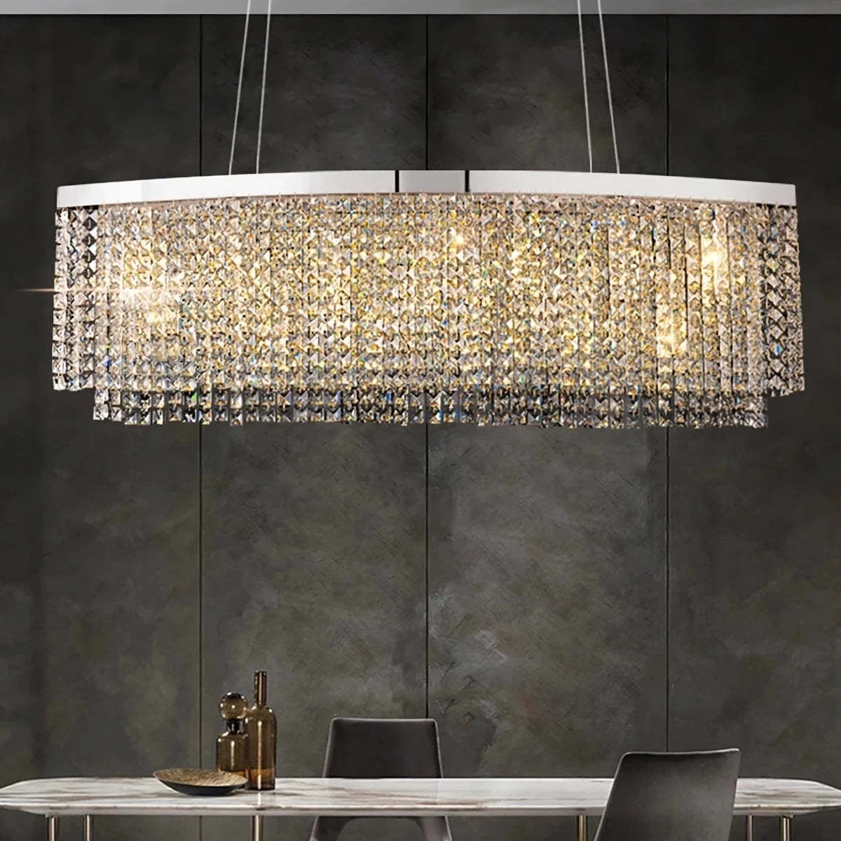Alleri Crystal Dining Room Modern Chandelier-Sylvia Space