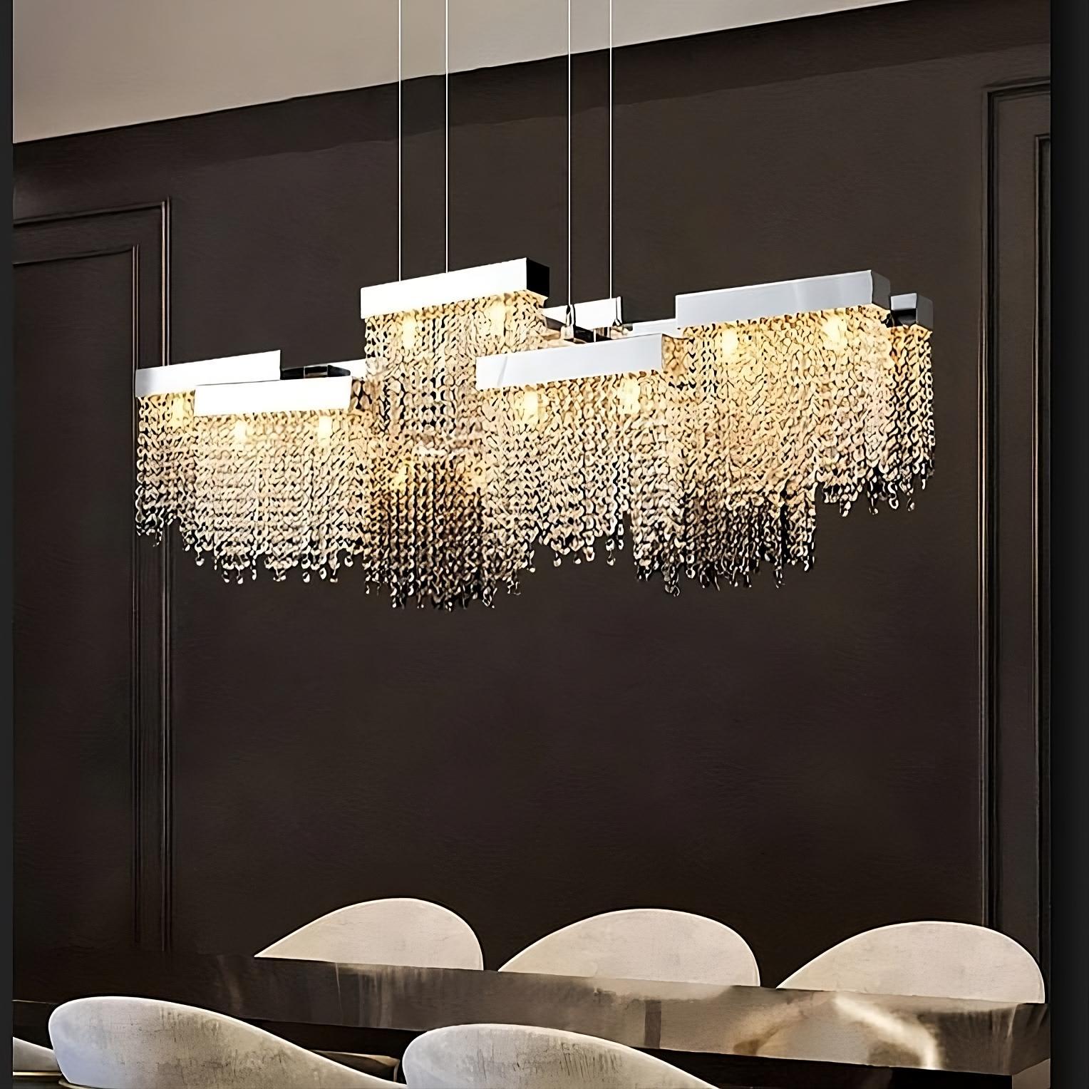Alleri Crystal Dining Room Chandelier-Sylvia Space