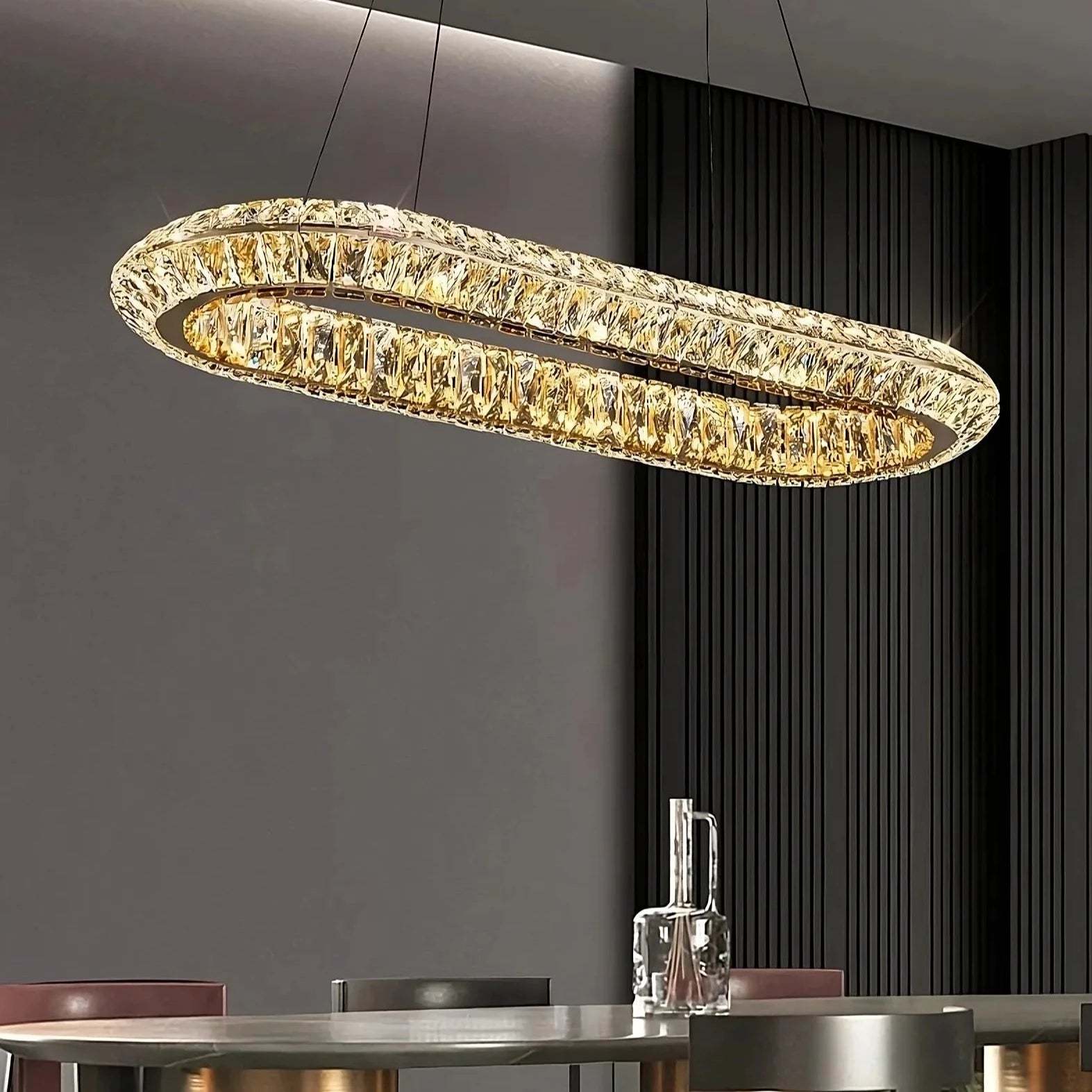 Bacci Crystal Dining Room Chandelier-Sylvia Space