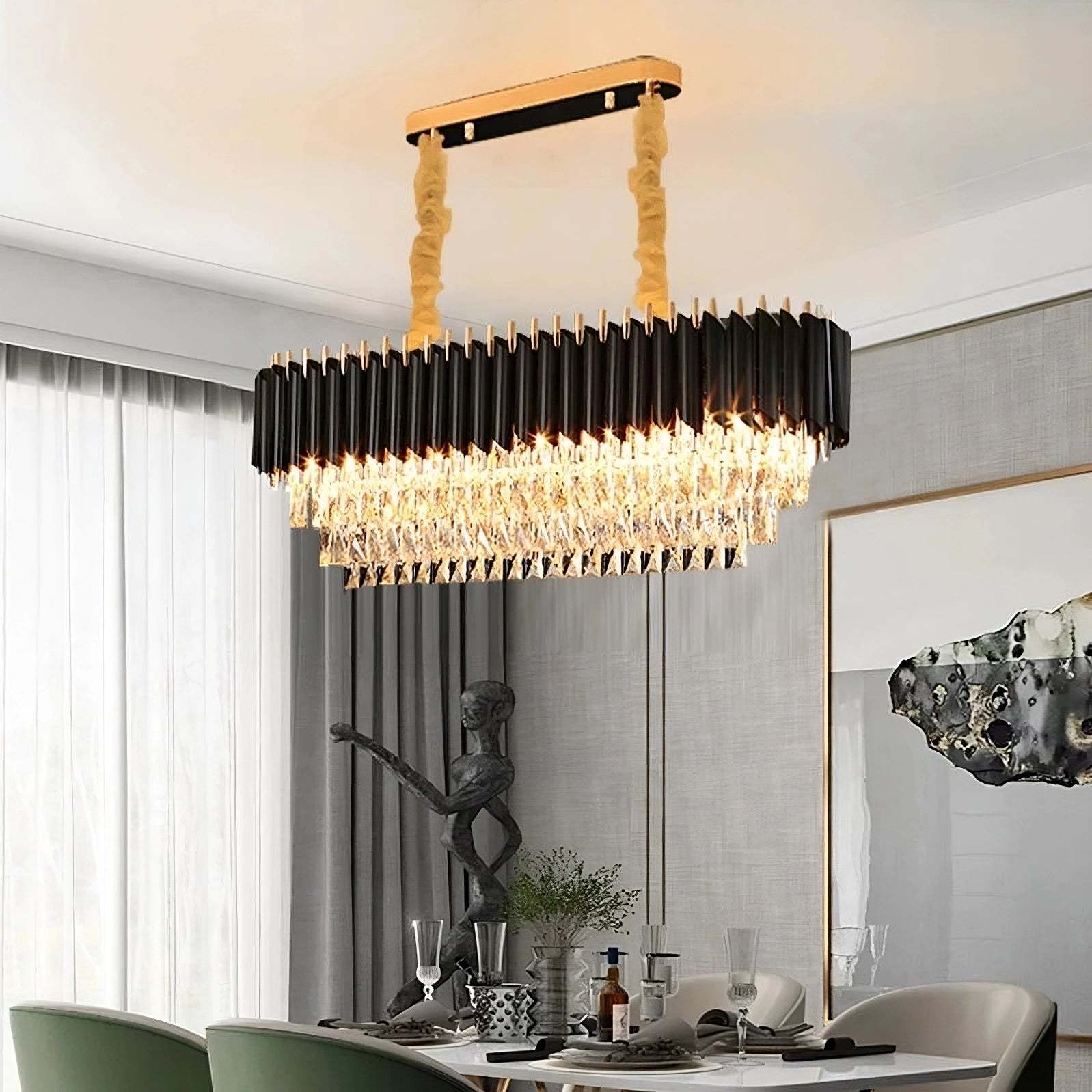 Verano Crystal Dining Room Chandelier-Sylvia Space
