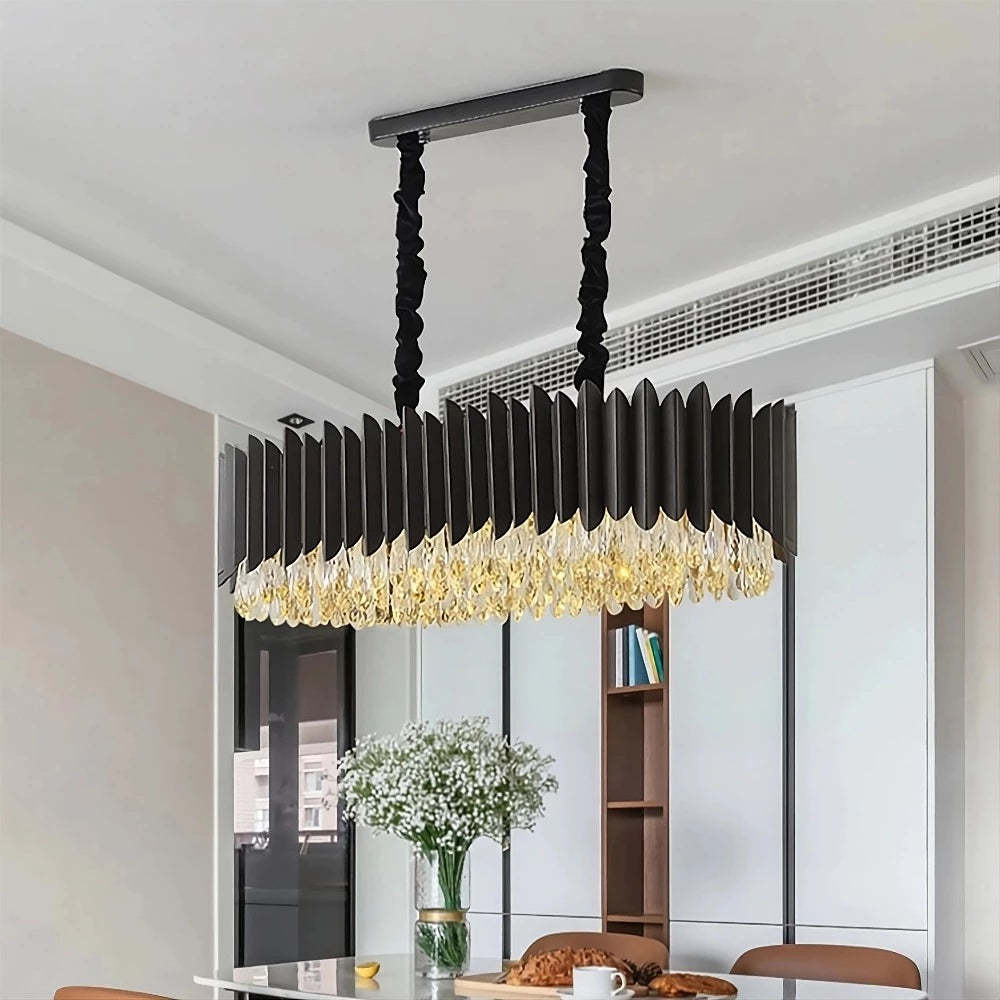Lugano Crystal Dining Room Chandelier-Sylvia Space