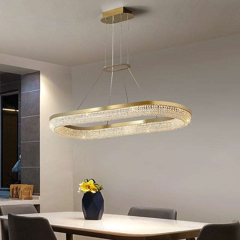 Bergamo Crystal Dining Room Chandelier-Sylvia Space