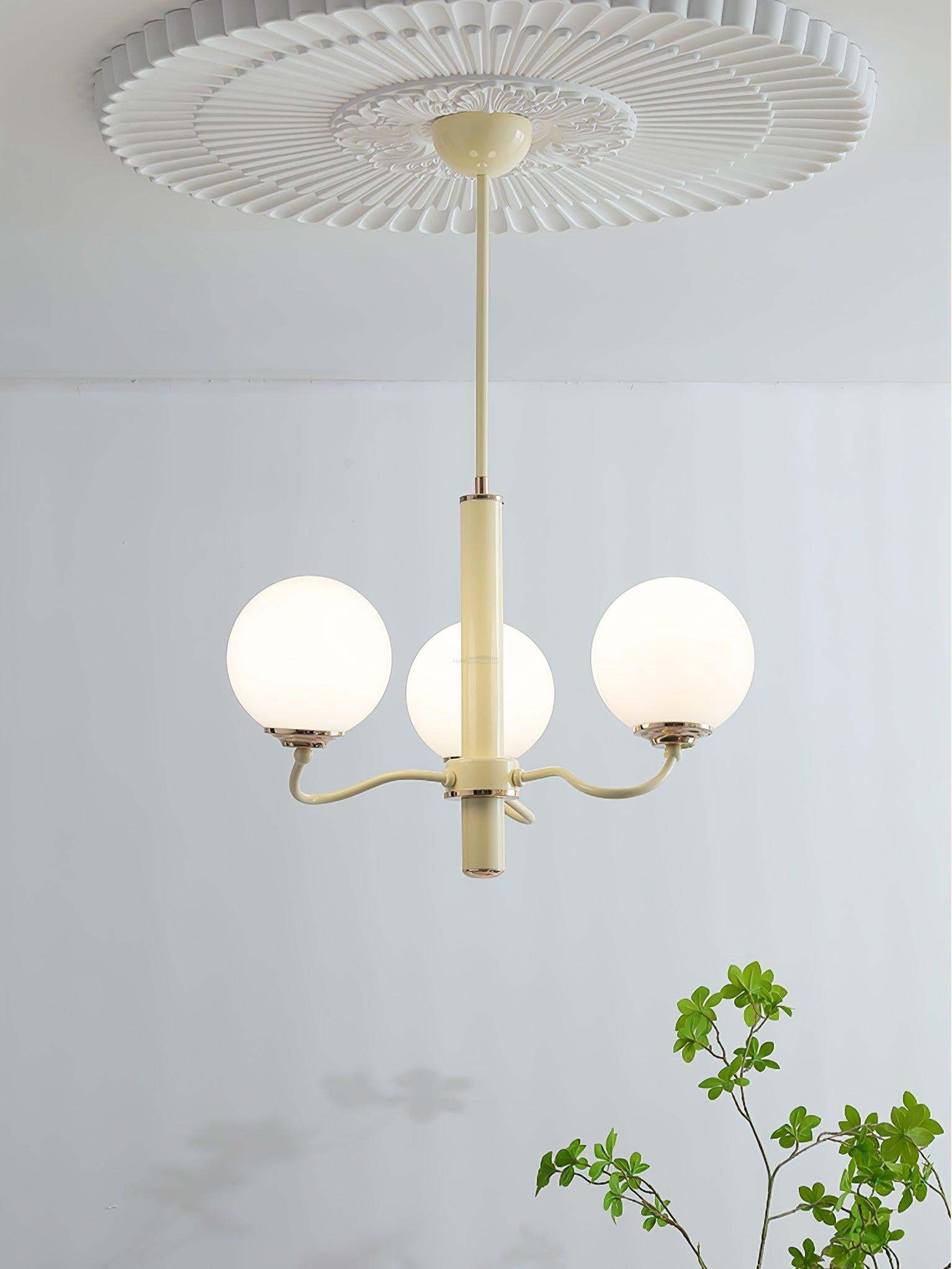 Radiant Globe Chandelier with 3/6/8 heads-Sylvia Space