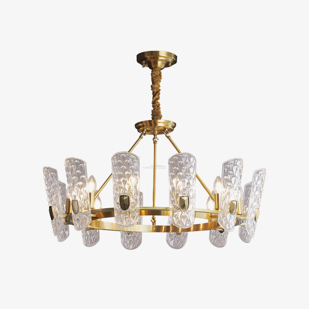 Brass Central Chandelier-Sylvia Space