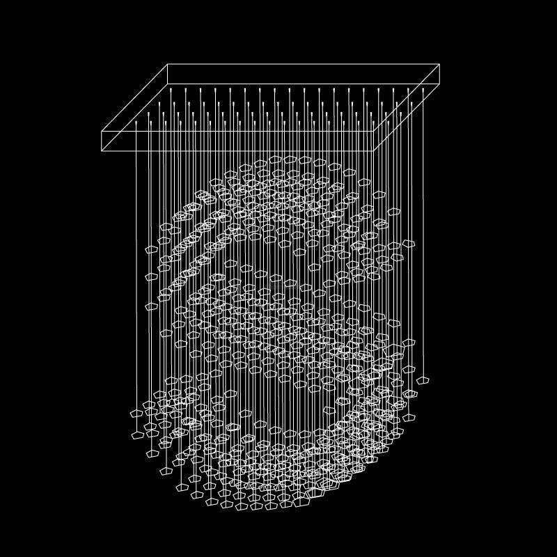 Charcoal Seris Chandeliers M to R-Sylvia Space