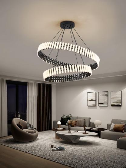 Hanging LED Chandelier ∅ 15.7″-Sylvia Space