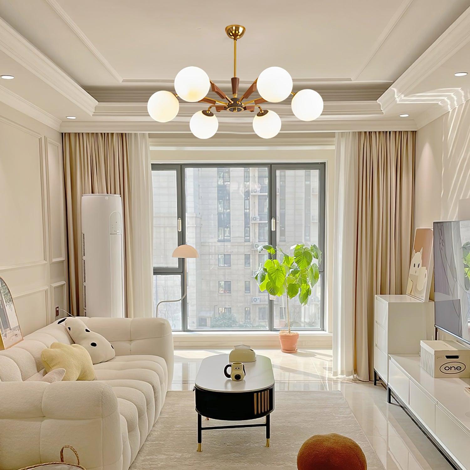 Jeri Sputnik Chandelier with 3/6/8 heads-Sylvia Space