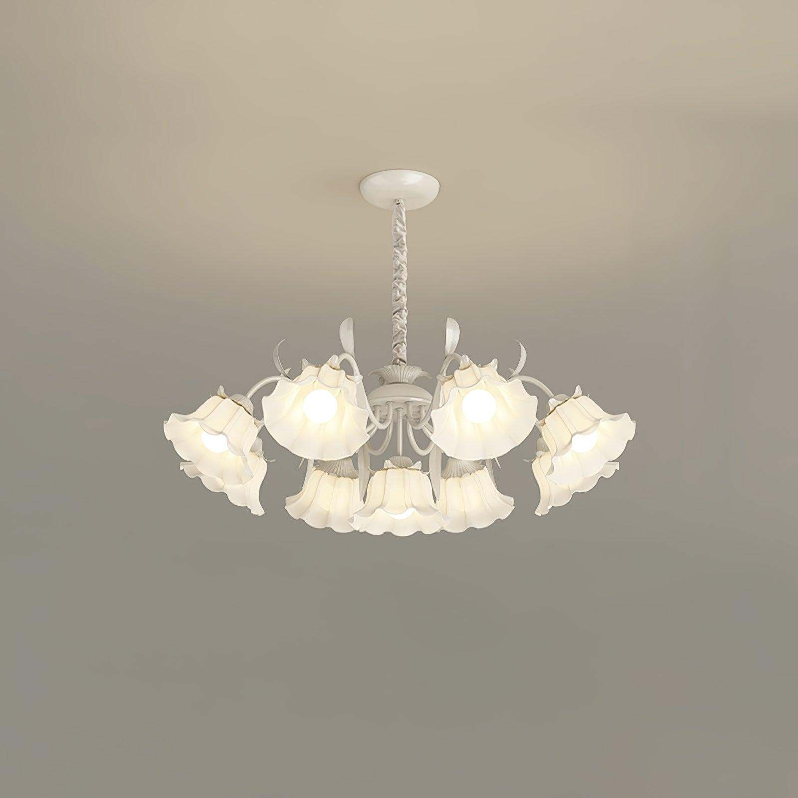 Pastoral Flower Chandelier with 6/9 heads-Sylvia Space